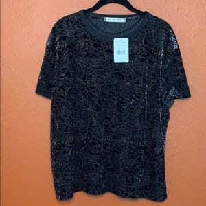Free People We the Free Cheetah Velvet T Shirt